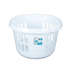 WHAM ROUND LAUNDRY BASKET ICE WHITE 50L