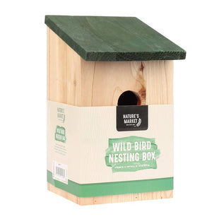 KINGFISHER WOODEN WILD BIRD NESTING BOX