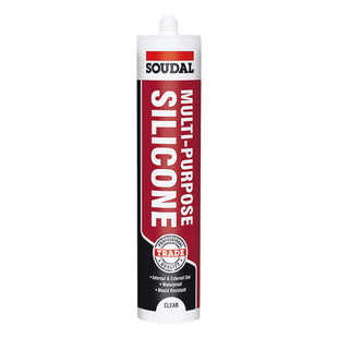 SOUDAL MULTI-PURPOSE SILICONE CLEAR 270ML