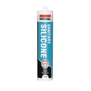 SOUDAL SANITARY SILICONE CARTRIDGE CLEAR 290ML