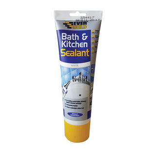 EVERBUILD BATH & KITCHEN SEALANT EASI SQUEEZE WHITE 200ML