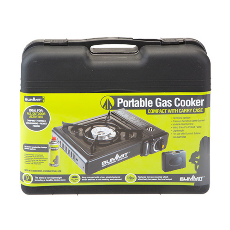 SUMMIT PORTABLE GAS STOVE IN CARRY CASE