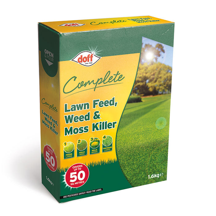 DOFF COMPLETE LAWN FEED, WEED & MOSS KILLER 1.6KG