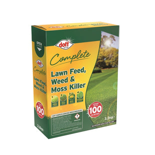DOFF COMPLETE LAWN FEED, WEED & MOSS KILLER 100SQM 3.2KG