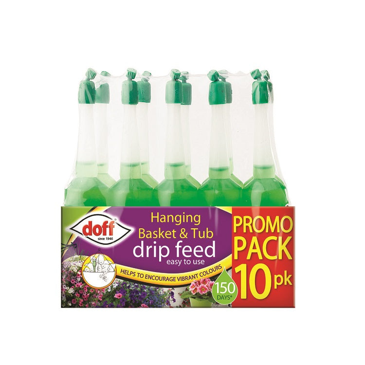 DOFF HANGING BASKET & TUB DRIP FEEDERS 10PK