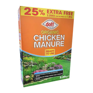 DOFF ORGANIC CHICKEN MANURE 1.8KG + 25% EXTRA FREE