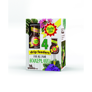 BABY BIO 40ML HOUSEPLANT DRIP FEEDERS PK4