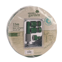 KINGFISHER HOSE & SPRAY NOZZLE SET 15M