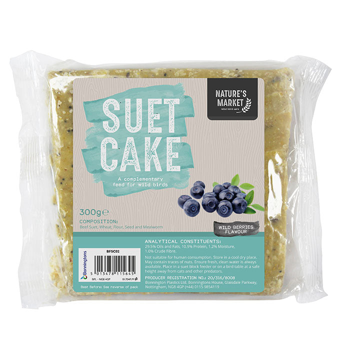 KINGFISHER SUET CAKE WITH WILD BERRIES 300G