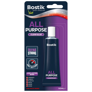 BOSTIK ALL PURPOSE CLEAR GLUE 50ml