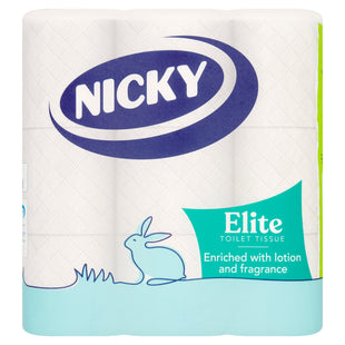 NICKY TOILET ROLL ELITE 3ply - 9 ROLLS