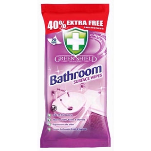 GREEN SHIELD BATHROOM WIPES 70s