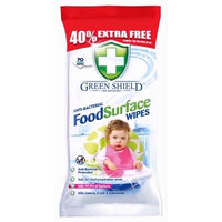 GREEN SHIELD FOOD SURFACE WIPES 70s