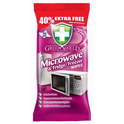 GREEN SHIELD MICROWAVE WIPES 70s