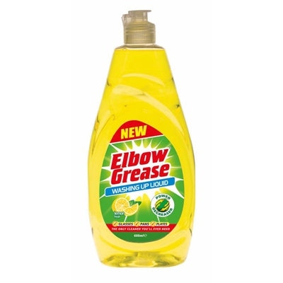 ELBOW GREASE WASHING UP LIQUID LEMON 600ml